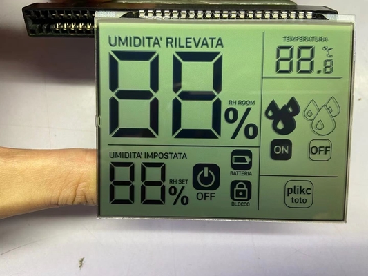 Positive Matrix HTN Lcd Display Transflective Module LCD Screen For Thermostat