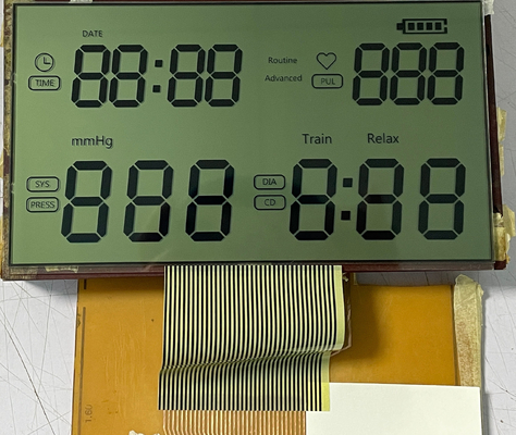 Positive Matrix HTN LCD Display Transmissive Modulegraphic LCD Screen For Sphygmomanometer