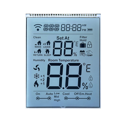 Transmissive HTN LCD Display White Backlight LCD Screen For Room Temperature