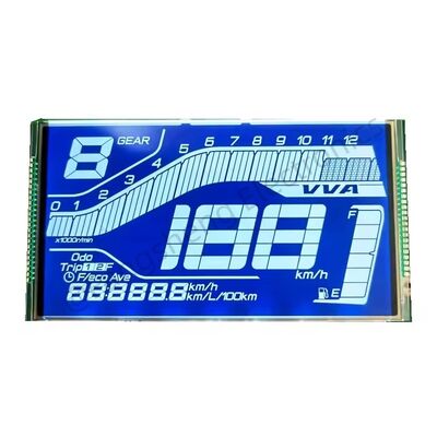 12 Digits HTN Blue Speedometer LCD Motorcycle Display Speedometer LCD Display Screen for Honda Yamaha
