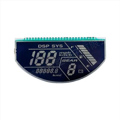 Custom Blue Film Motorcycle LCD Screen LCD Monochrome Displays Semicircular Speedometer LCD Display