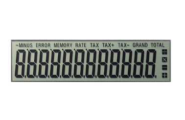 Monochrome TN LCD Display Screen High Resolution Alphanumeric For Calculator