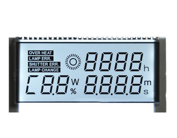 Custom Positive STN LCD Display Seven Segment For Car Dashboard 1 / 4 Duty Driving Method
