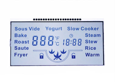 3.6V Numeric LCD Display  / TN Segment LCD Screen For Energy Meter
