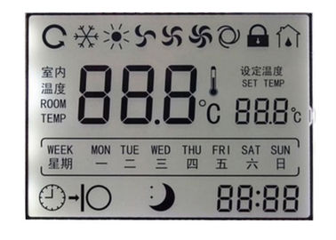Zebra Connector Custom LCD Display / TN HTN LCD Display Module For Thermostat