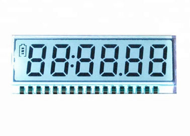White Color TN LCD Display Custom Numeric LCD Monochrome Display Module