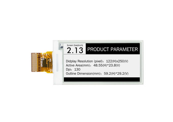 2.13″ 122RGB*250 E Ink Display For Electronic Price Tag