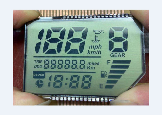 Reflective Metal Pin TN LCD Display 7 Segment Customized Size Module