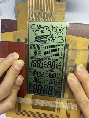 Low Power Consumption TN LCD Display Big Size Segment Module for Smart Thermostat